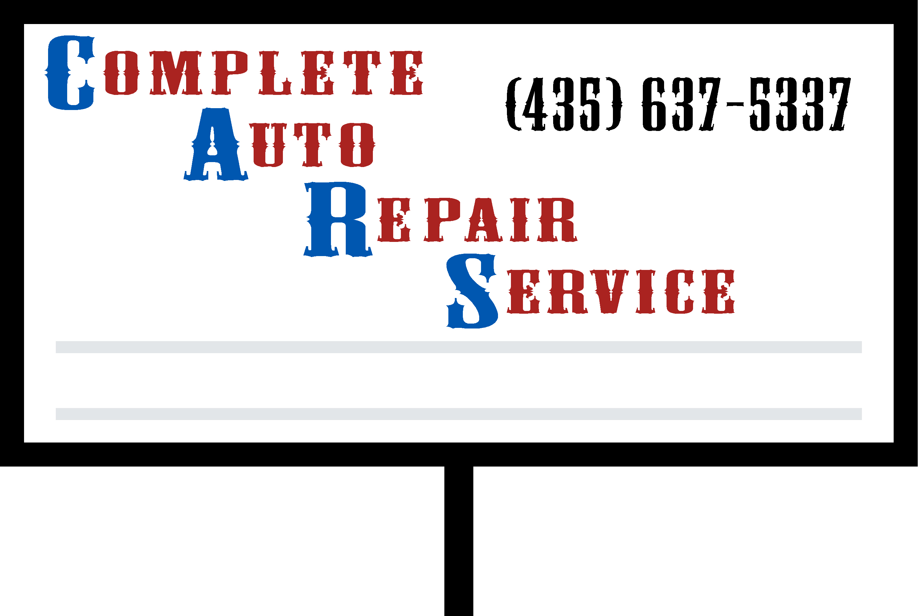 C.A.R.S. SYNTHETIC OIL CHANGE CERTIFICATE